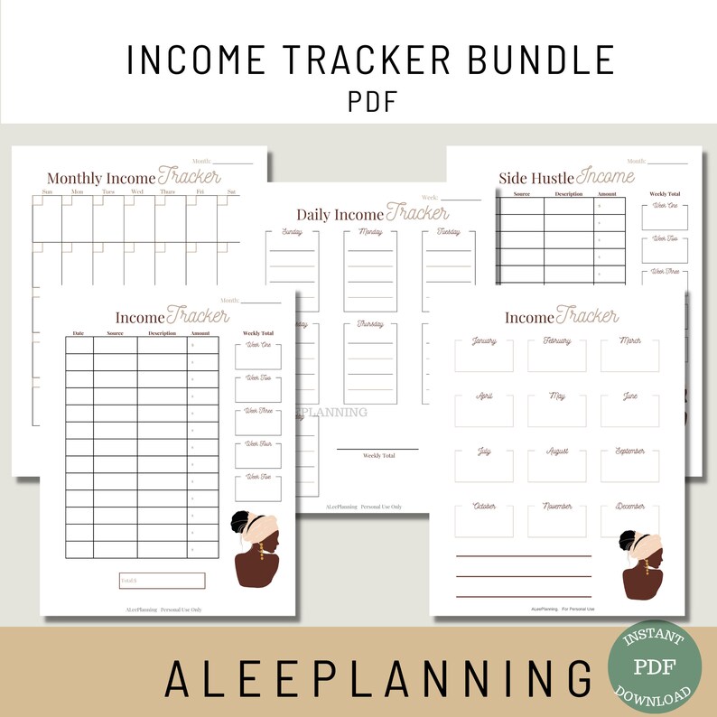 Weekly Income Log Income Log Income Sheet Passive Income Income Tracker Self Employed ...