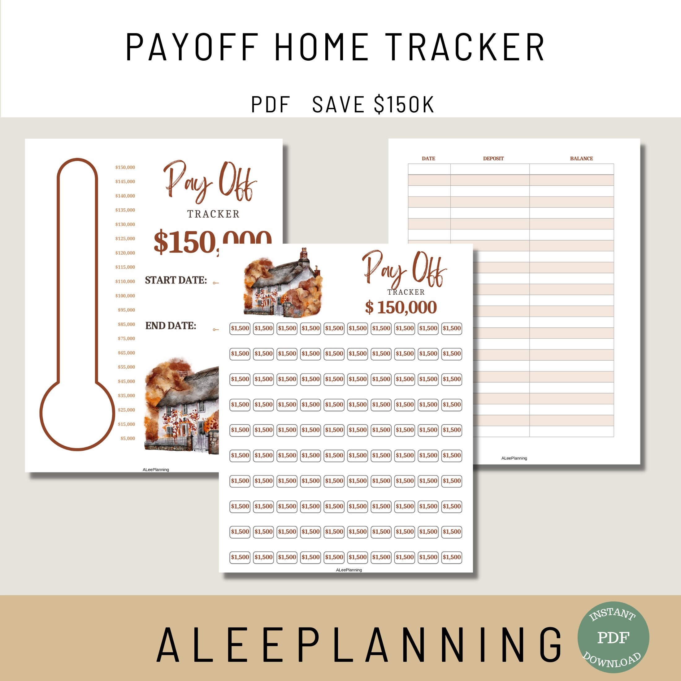 Home Payoff Tracker 150K Debt Tracker Mortgage Payoff Tracker Mortgage