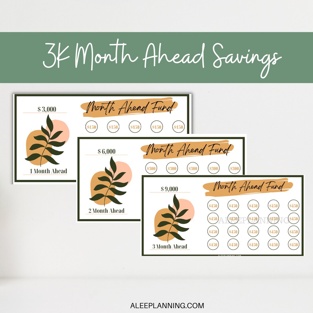 Month Ahead Savings Challenge3K Savings Challenge Month Ahead