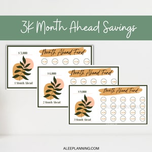 Month Ahead Savings Challenge |3K Savings Challenge | Month Ahead Challenge| 6k Savings| 9K Savings | Month Ahead Tracker| One Month Ahead