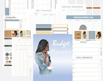 Coffee Budget Planner | Daily Planner | African American