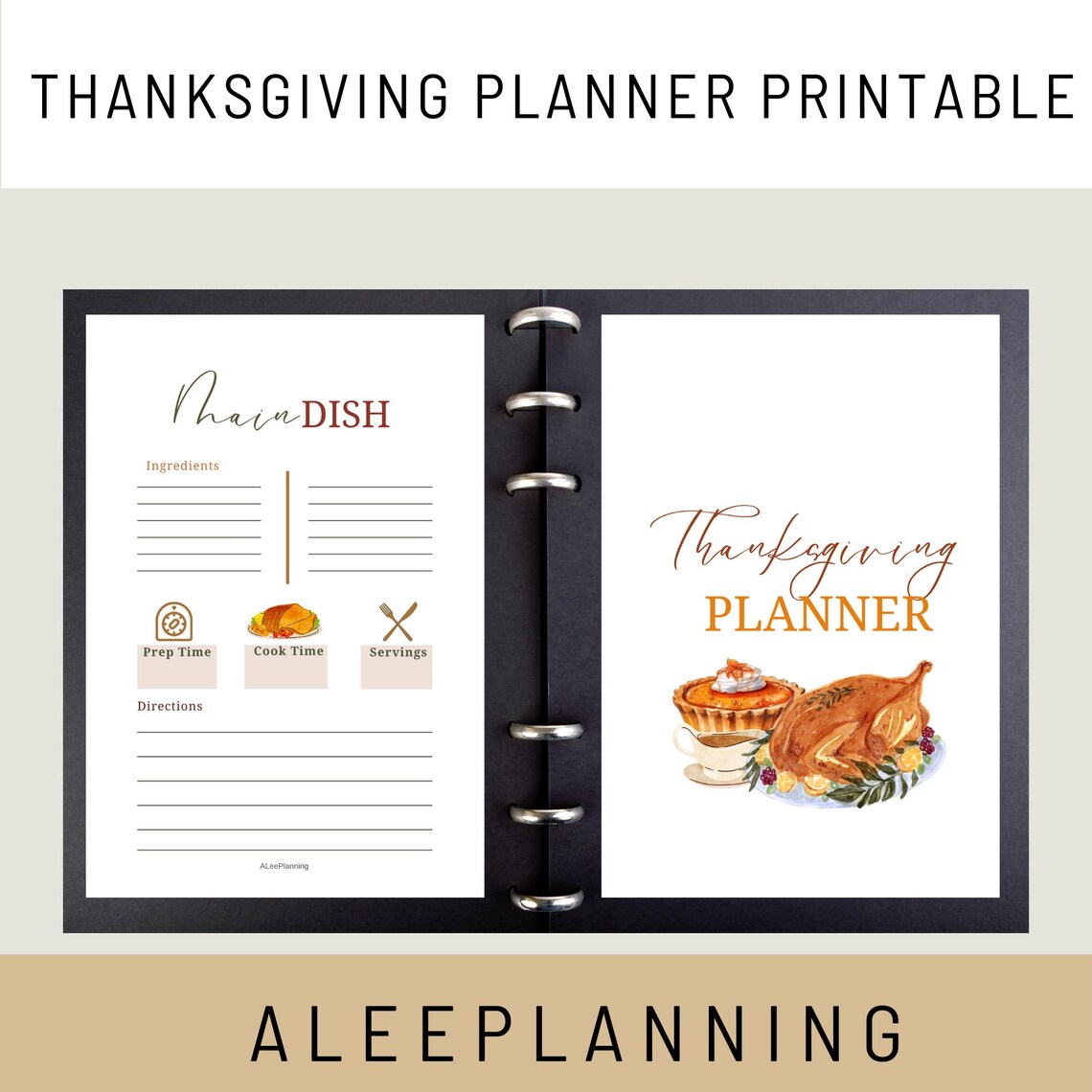 Thanksgiving Planner Bundle: Printable Meal Planning, Budget, Lists ...