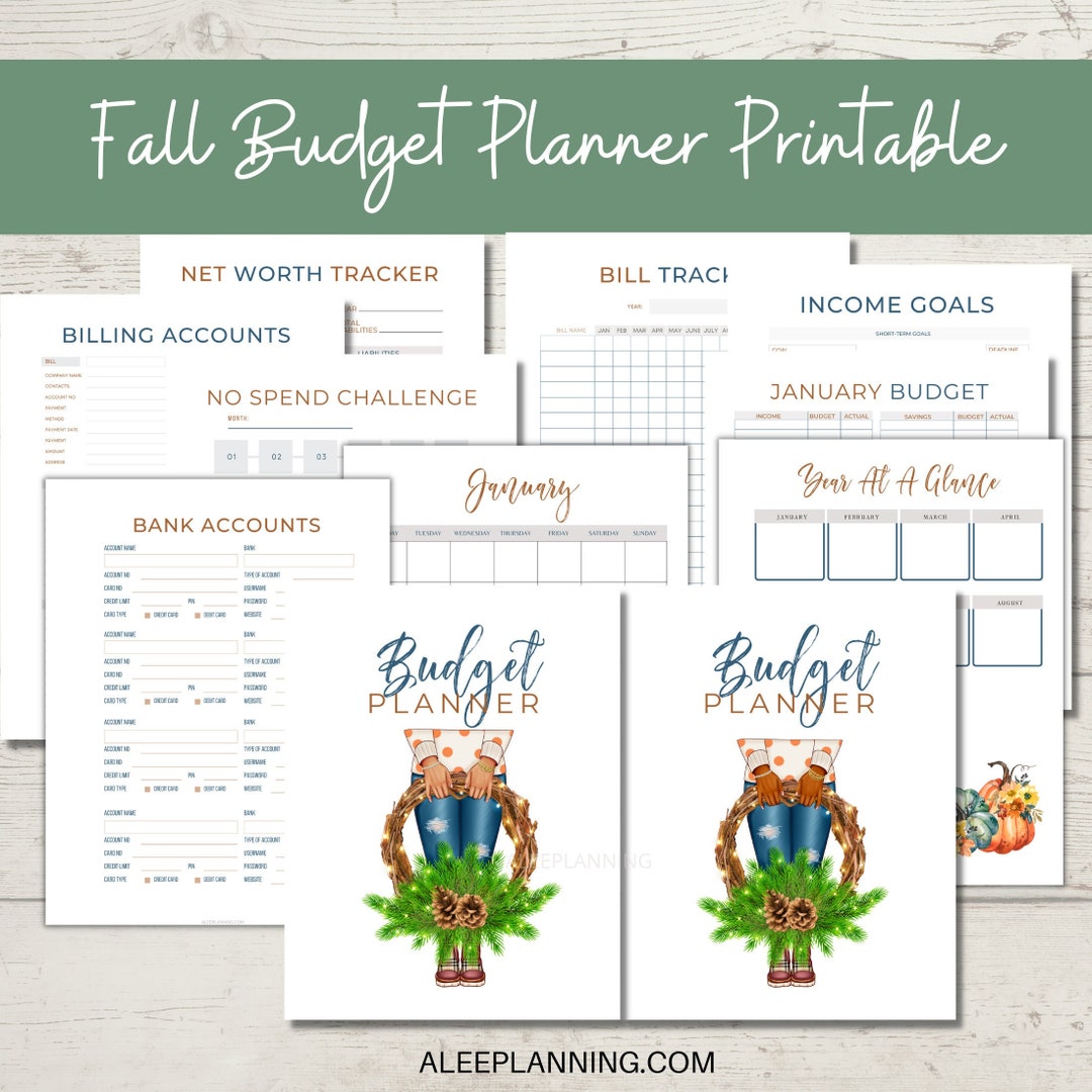 Fall Financial Tips Fall Budget Binder Printable| Fall Budget Planner| Fall Savings Fund ...