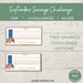 September Savings Challenge Printable A6 mini Savings Tracker PDF ...