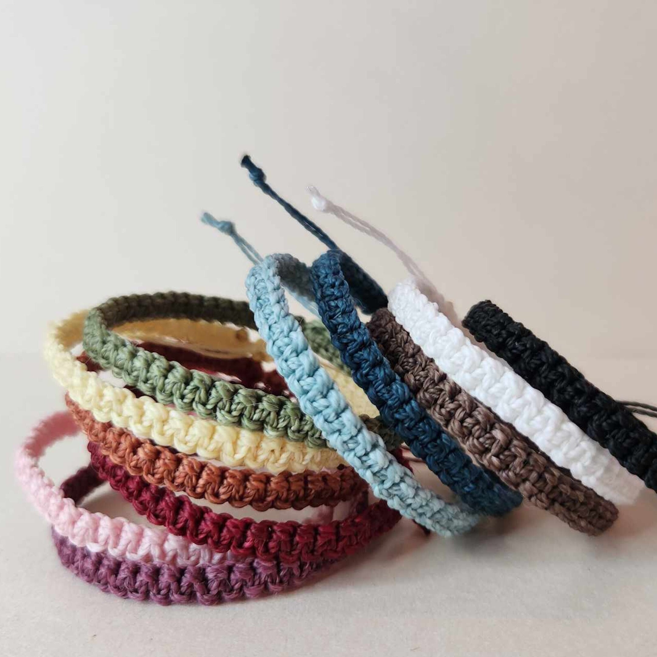 Waterproof Waxed Cord Macrame Pura Vida Bracelet Boho Hippie