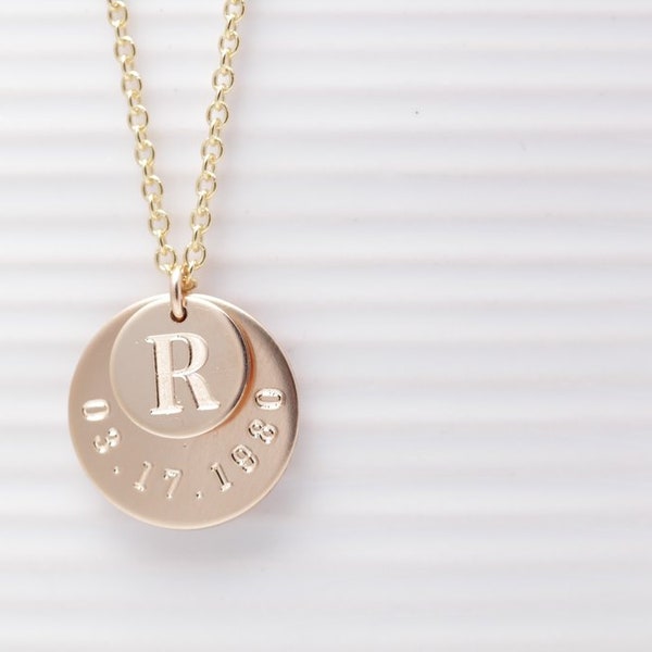 Custom Engraved Date Necklace