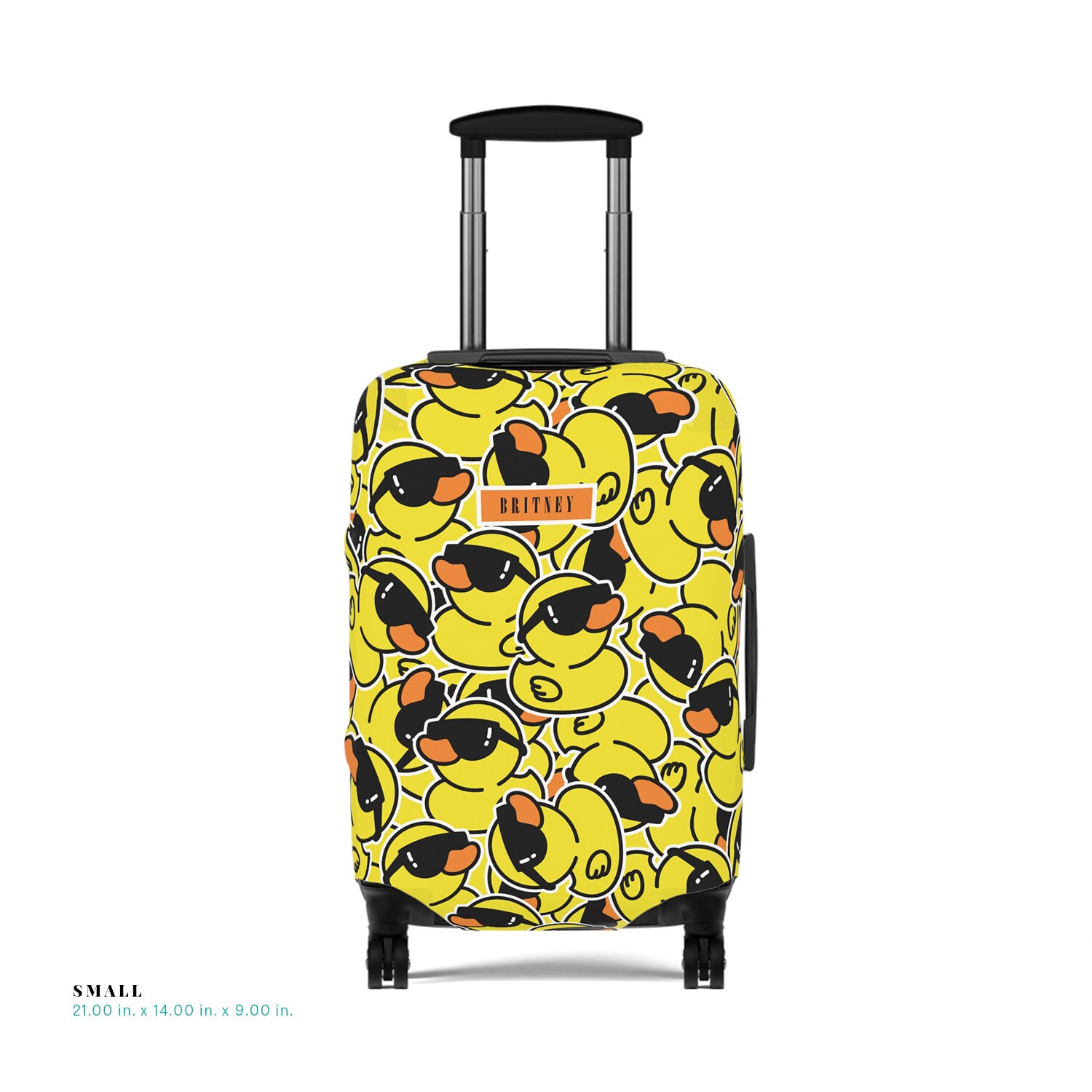 Housse De Protection Valise Motif Tortue - Taille X-Large, Polyester élastique, Fermeture Boucle Et Zip - Protection Anti-rayures, Personnalisation Voyage