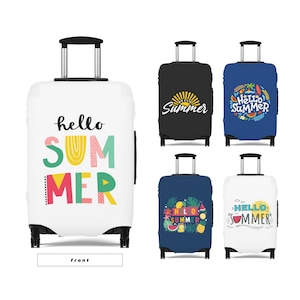 Bagagehoes Kofferbeschermer Hello Summer Vibes Leuk Teken Cool Reisaccessoires Cadeau Voor Kinderen Jongens Meisjes Vrouwen Mannen
