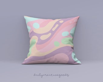 pastel throw pillows