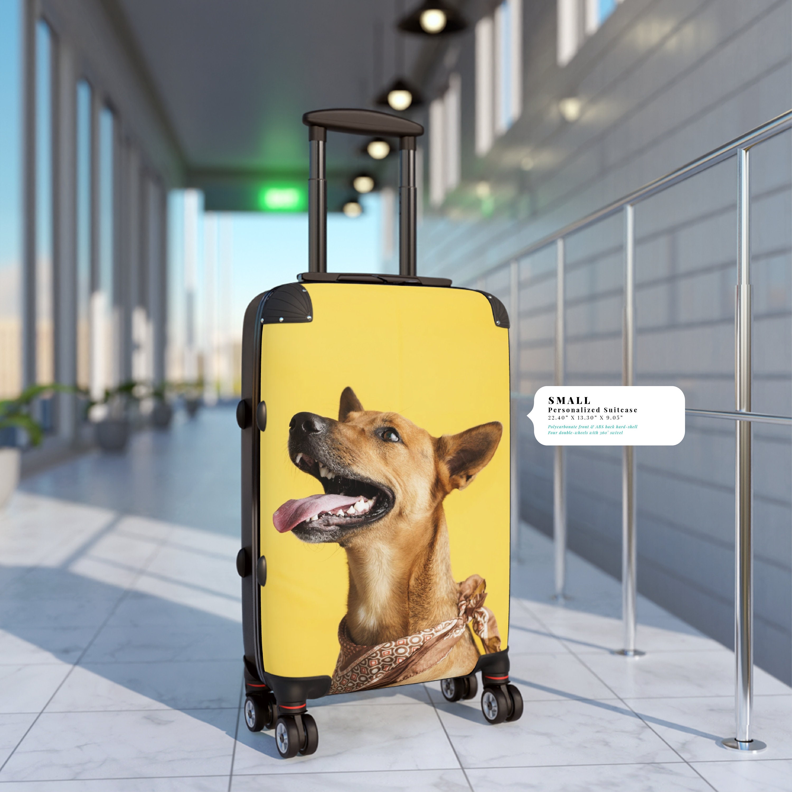 Personalized Suitcase With Wheels: Custom Photo/logo Travel Bag - Etsy