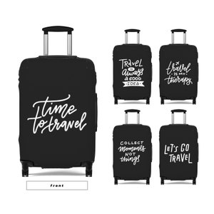 Bagagehoes Kofferbeschermer Reizen Leven Kalligrafie Inspirerend Motiverende Citaten Cool Vakantie Cadeau Voor Kinderen Jongens Meisjes Vrouwen Mannen