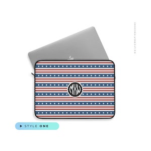 Amerikanische Flagge Laptop Tasche: Stars and Stripes Polyester Hülle