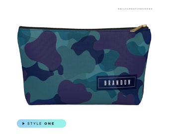 CamouflageCamo Pencil Makeup CasesZipper Pouch! Toiletry