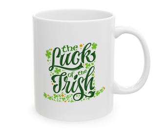 Das Glück der irischen Keramikbecher: St. Patricks Day Shamrocks Irish Pride Kaffeetasse