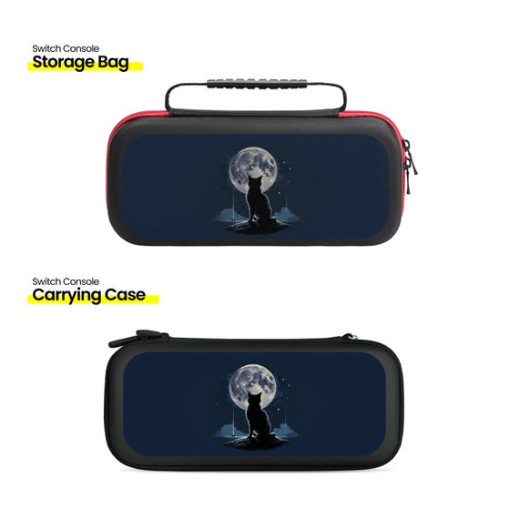Blue Kitty Cat Nintendo Switch Case: Hard Shell Travel Pouch - Etsy