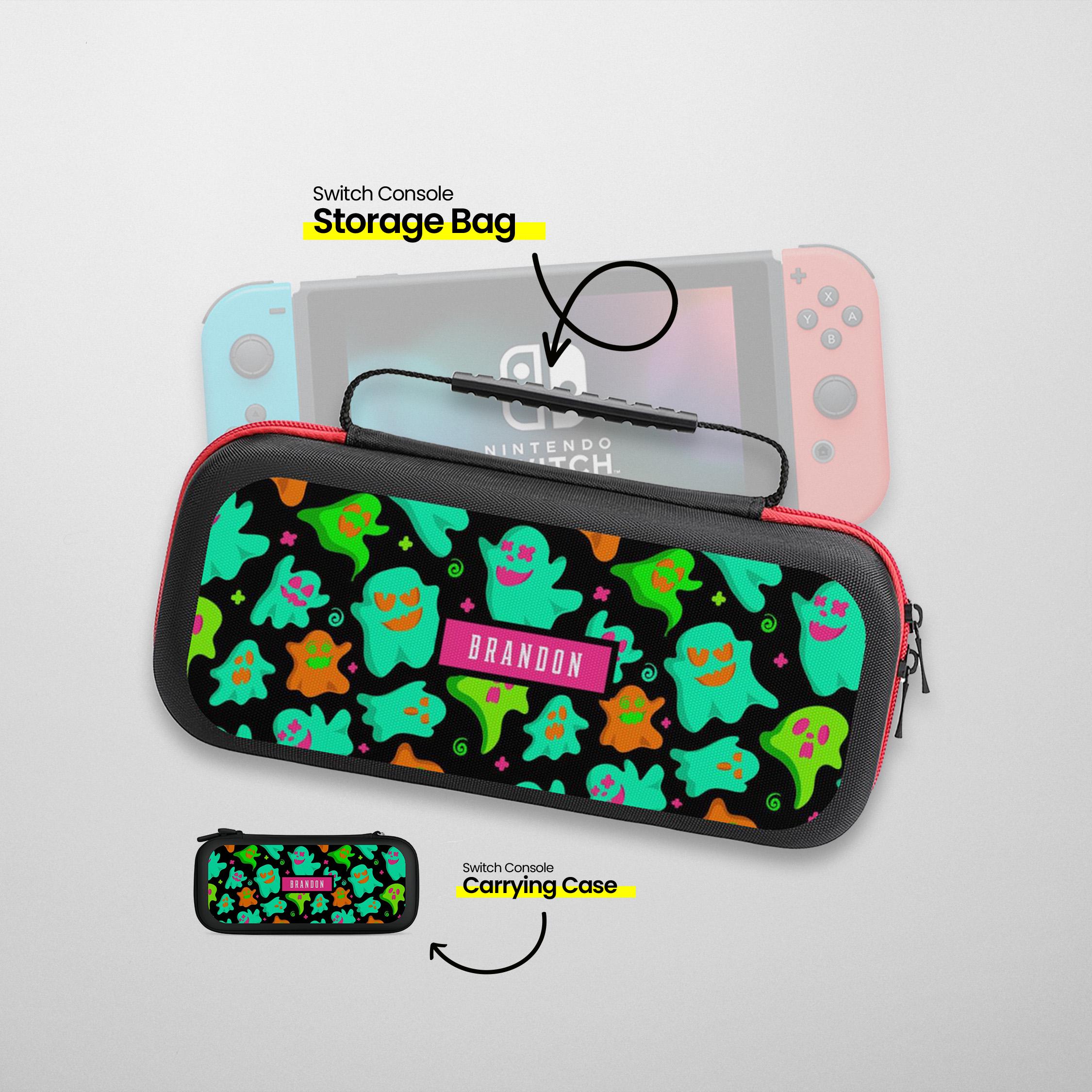 Halloween Nintendo Switch Case: Neon Ghost Travel Pouch - Etsy