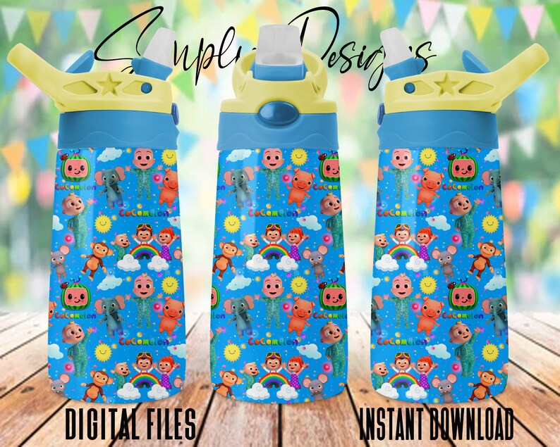 Flip Top Sippy Rugrats Digital Design PNG Sublimation Kids Digital File Cartoons png 12 oz Flip Top Sippy Cup Rugrats Sippy cup Design