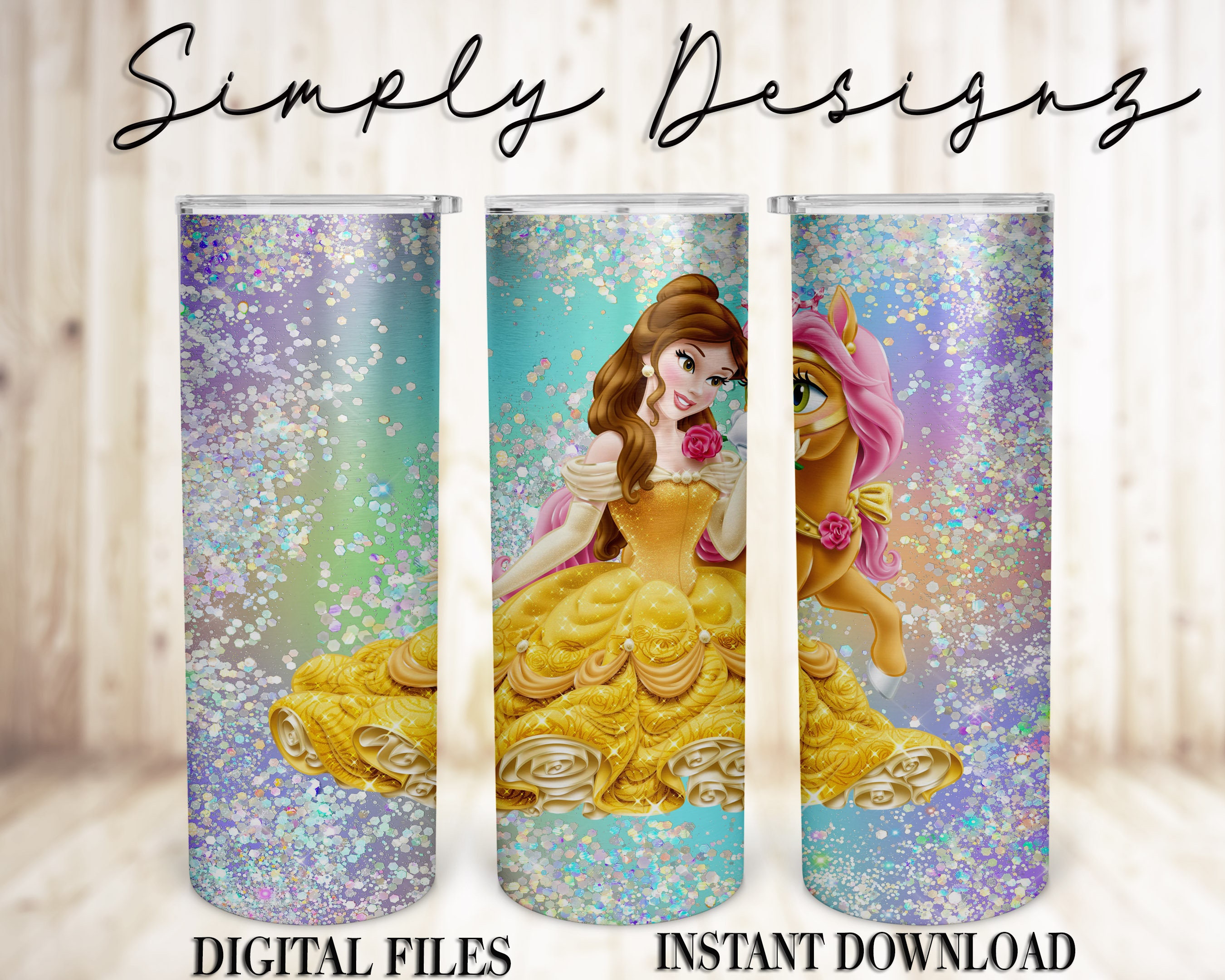Princess Disney Sublimation Straight & Tapered PNG Etsy