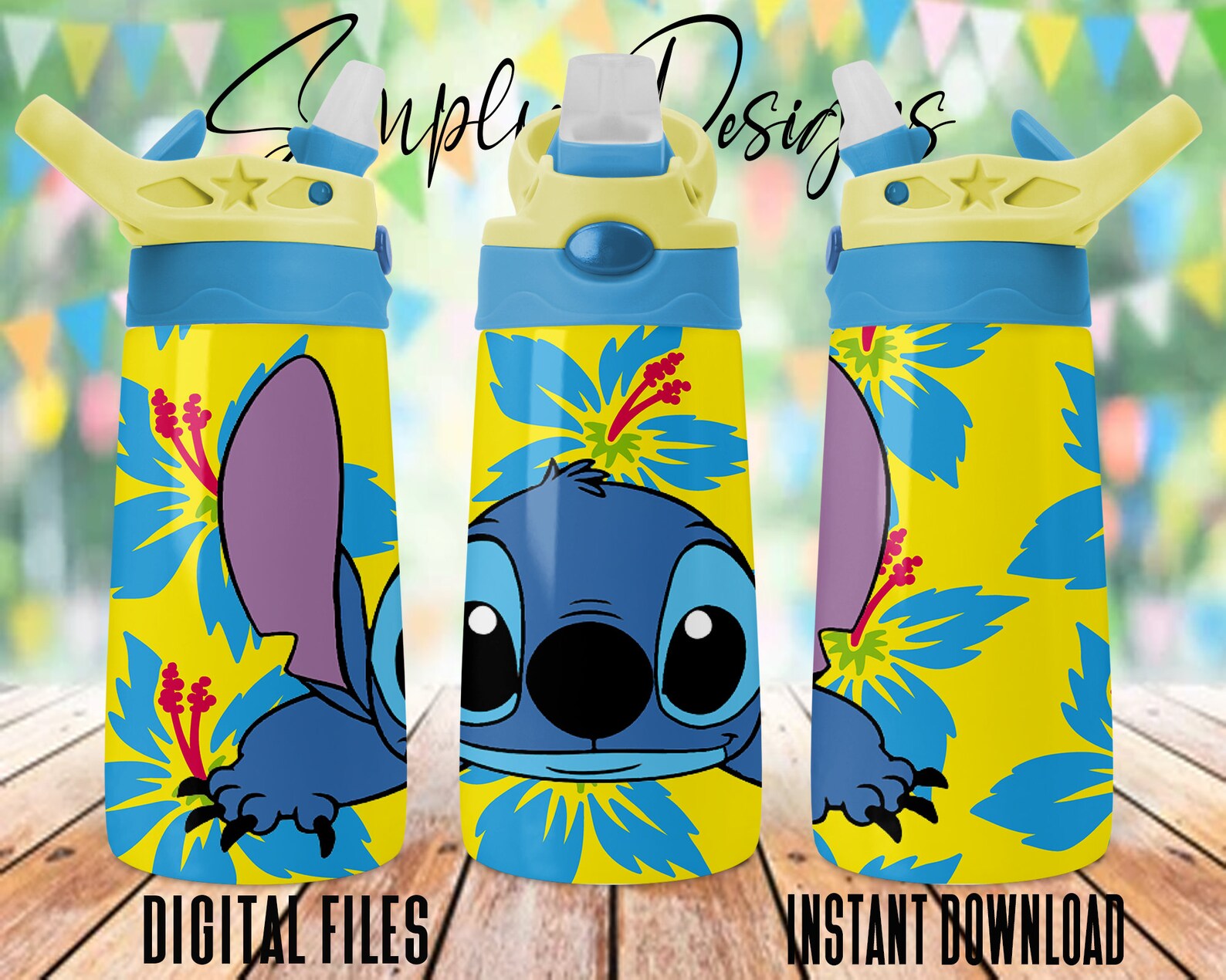Stitch Sippy Cup 12oz Flip Top Design PNG Sublimation Kids Etsy