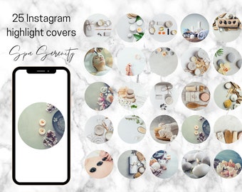 25 Spa, Beauty, Instagram Highlight stories Icons, Instagram Highlight Covers, Instagram Icons, Instagram, Highlight Icons