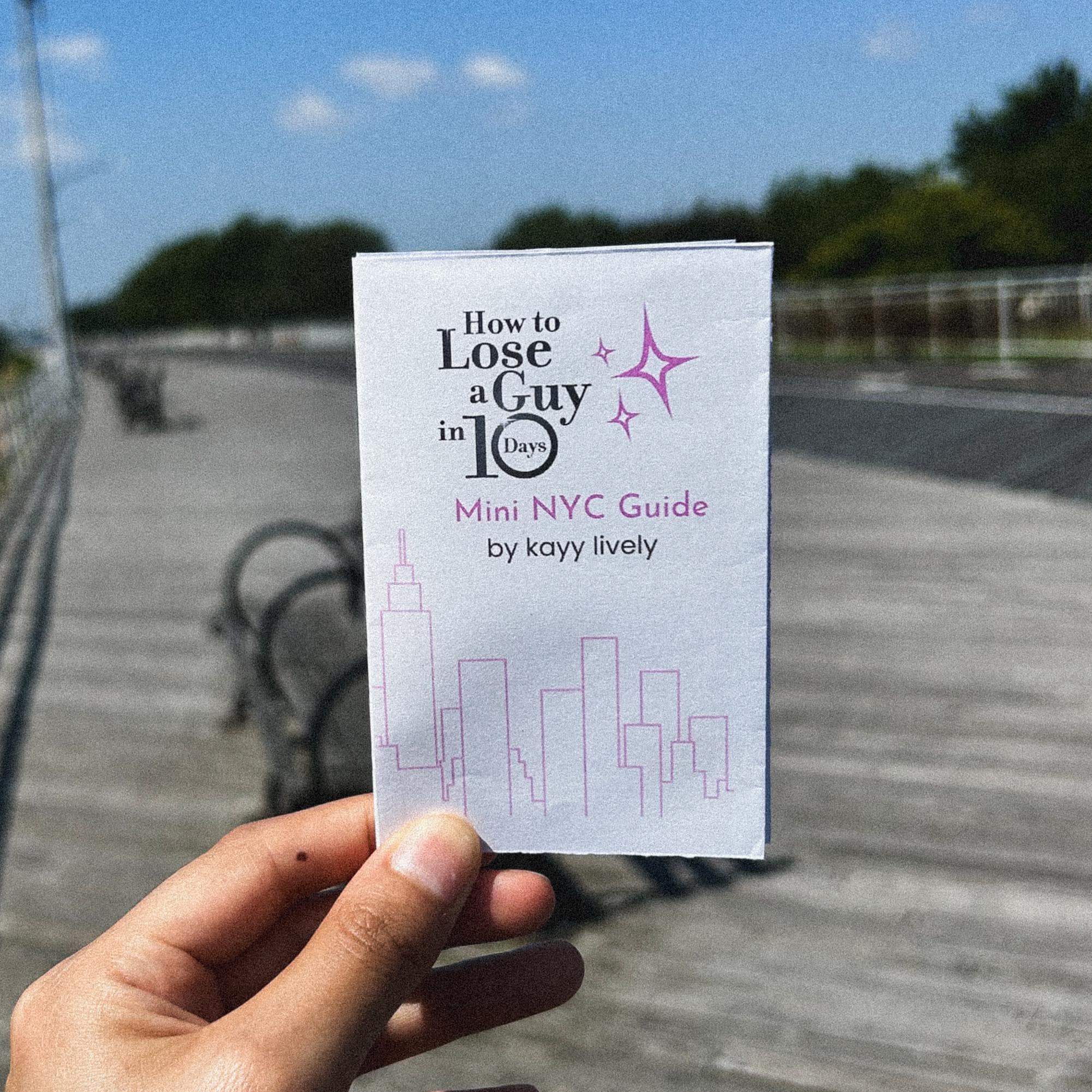 How to Lose a Guy in 10 Days NYC Mini Guide Zine | DIGITAL