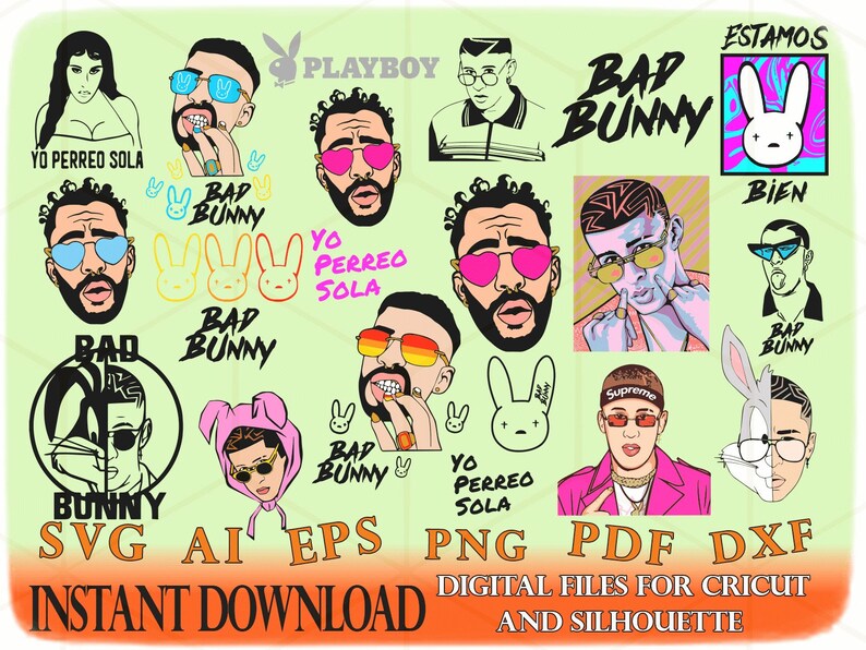 Download BUNDLE 50 Bad bunny svg bugs bunny svg bad bugs bunny svg ...