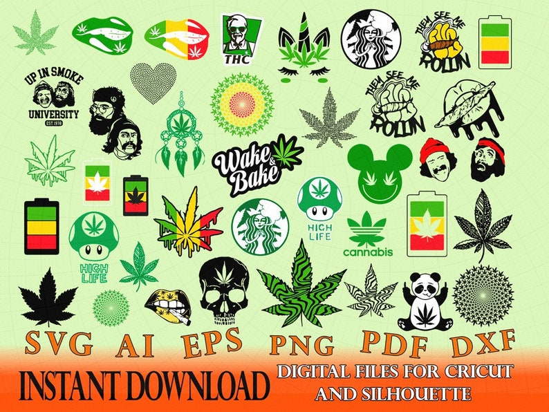 Bundle Rasta Weed Bob Marley Svg Rasta Weed SVG Weed Quote | Etsy