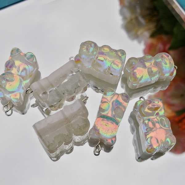 Iridescent Gummy Bear Necklace