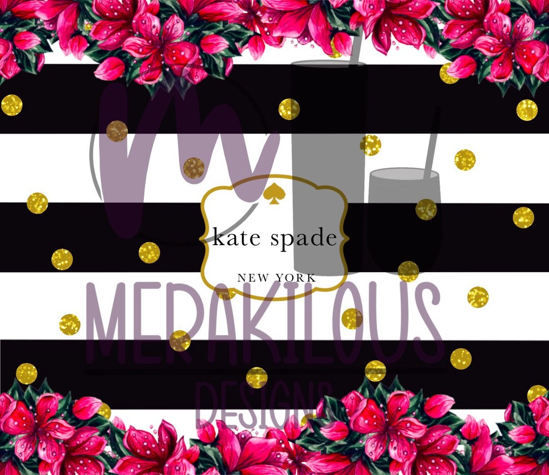 Seamless Kate Spade Inspired Instant DIGITAL DOWNLOAD 20oz Straight ...