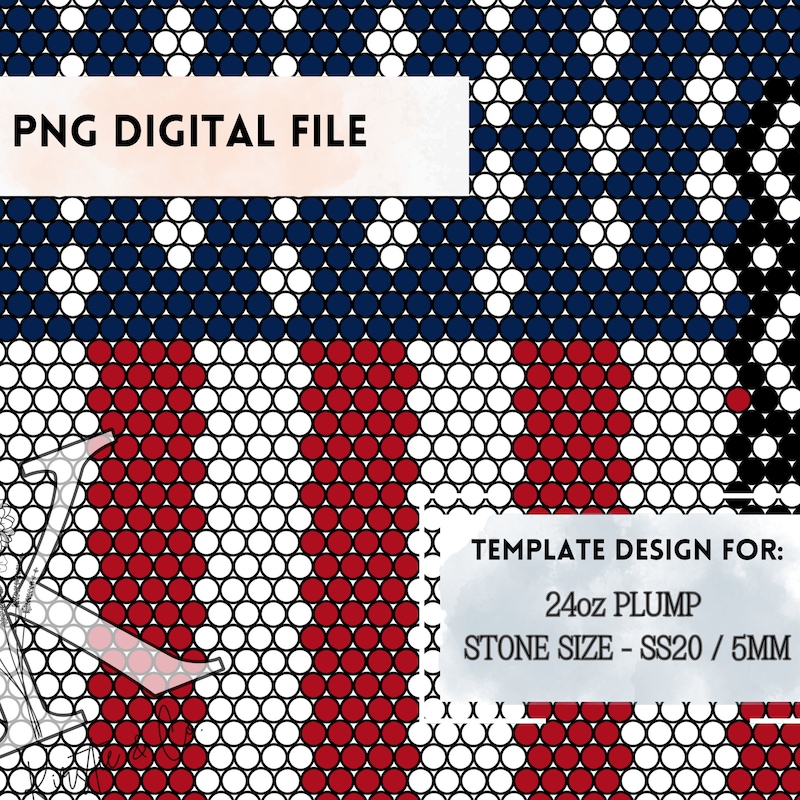 One Rhinestone Pdf Bedazzle Patterns - Etsy