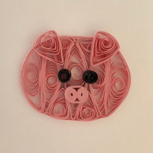 Pig Face Ornament or Hanging Decoration