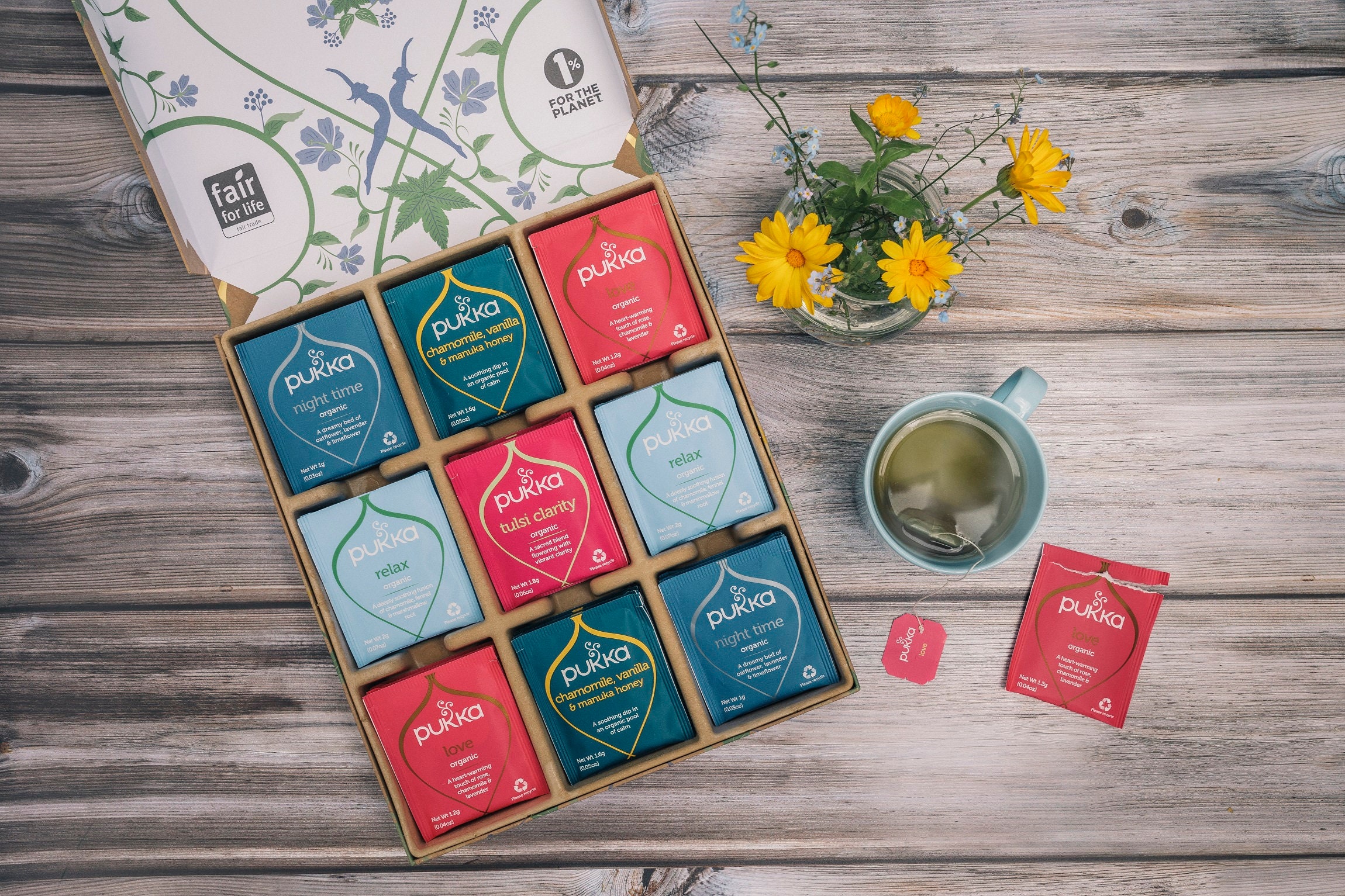 Pukka Herbs Organic Relax Tea Selection Box Christmas Gift Etsy