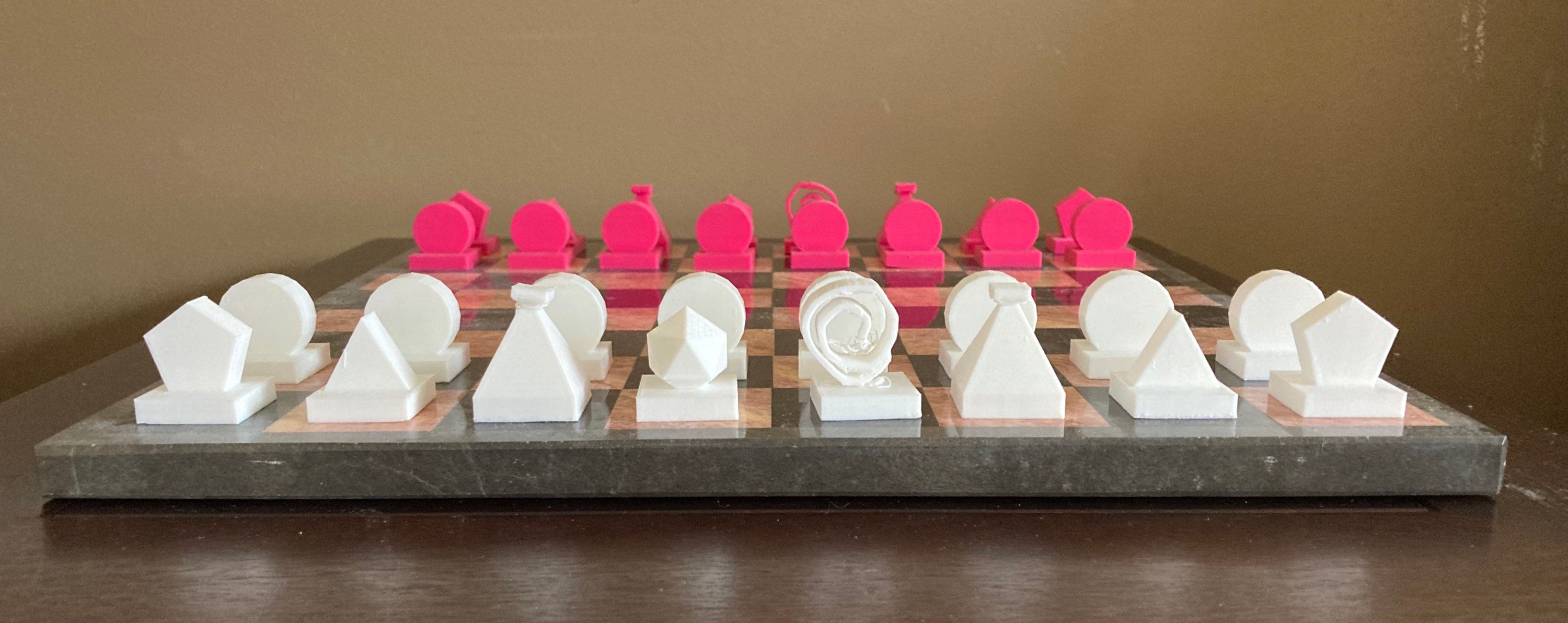 3D Printed Shape Chess Set - Etsy