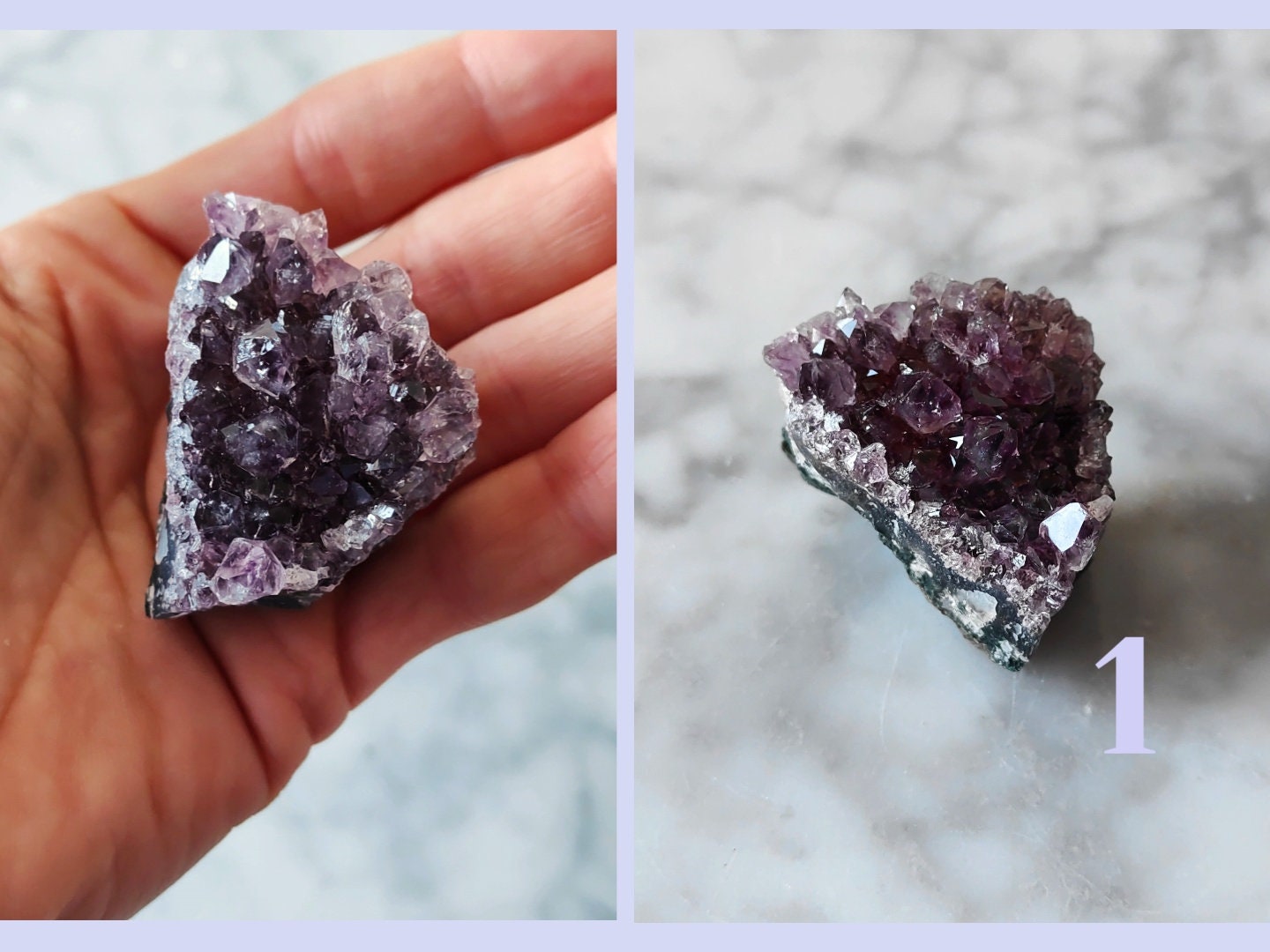 Druses d'améthyste Du Brésil Mini Géodes Pierres Naturelles