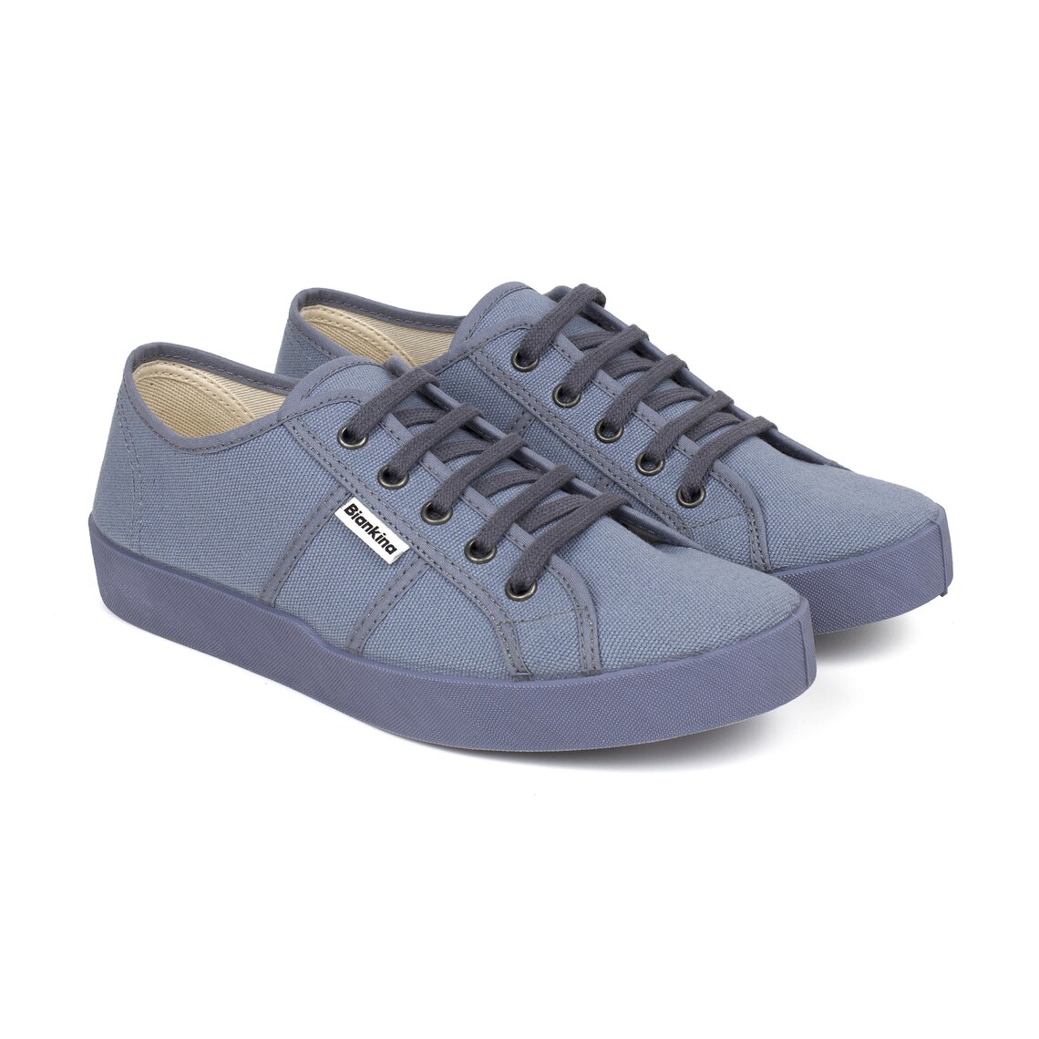 St.Tropez denim blue women's vegan canvas tennis shoes Etsy