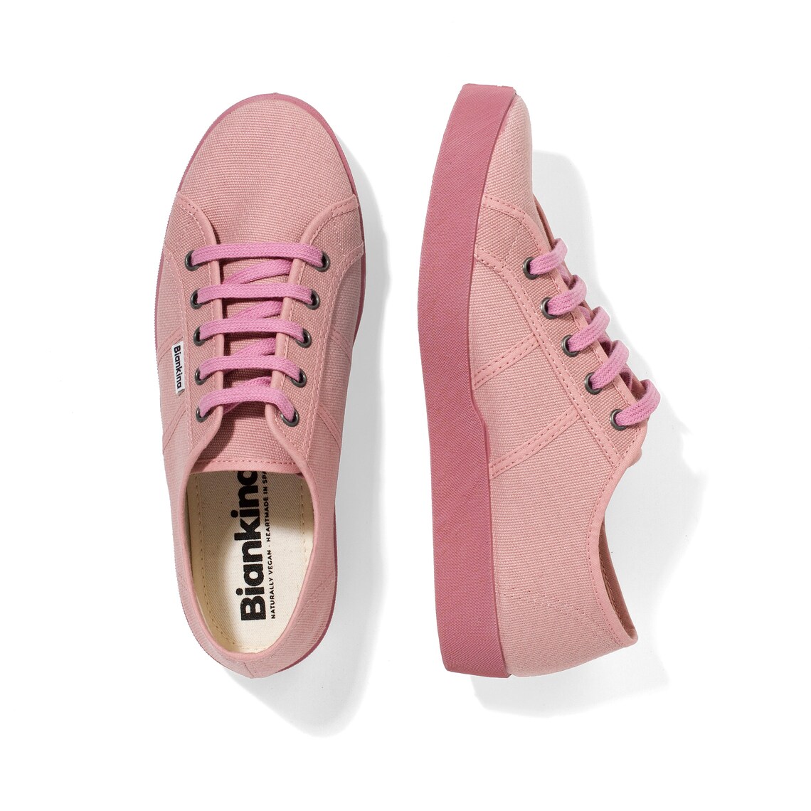 St. Tropez Rose Pink Women's Vegan Canvas Tennis Shoes - Etsy