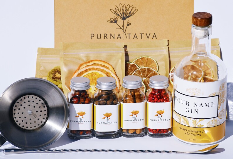 Gifts for Him Gin Infusion Kit With Herbs Dehydrated Etsy