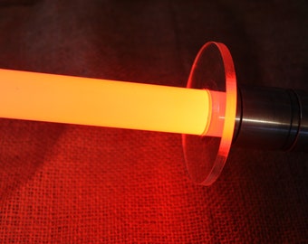Tsuba en acrylique transparent de 80 mm pour lames de sabre laser de 7/8"