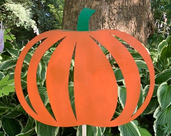 Harvest Pumpkin Garden Stake