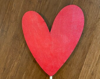 Handwritten Heart Garden Stake