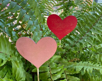 Classic Heart Plant Stake - Shimmer