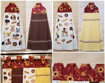 Oven door towel, Kitchen hanging towel, Dish towel, Bathroom hand towel with snap closure,