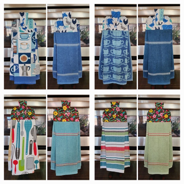 Oven door towel, Kitchen hanging towel, Dish towel, Bathroom hand towel with snap closure