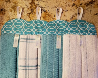 WNG Hand Towel with Hanging Loop Kitchen Hand Towels with Hanging