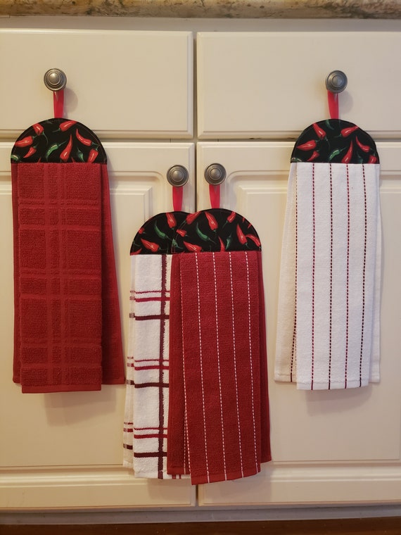 Hanging Dish Towel, Kitchen Towel, Hand Towel With Header and Loop