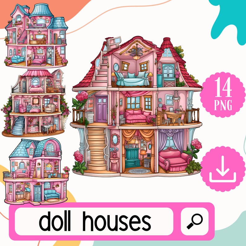 doll-houses-clipart-set-14-pink-cute-doll-house-png-set-digital