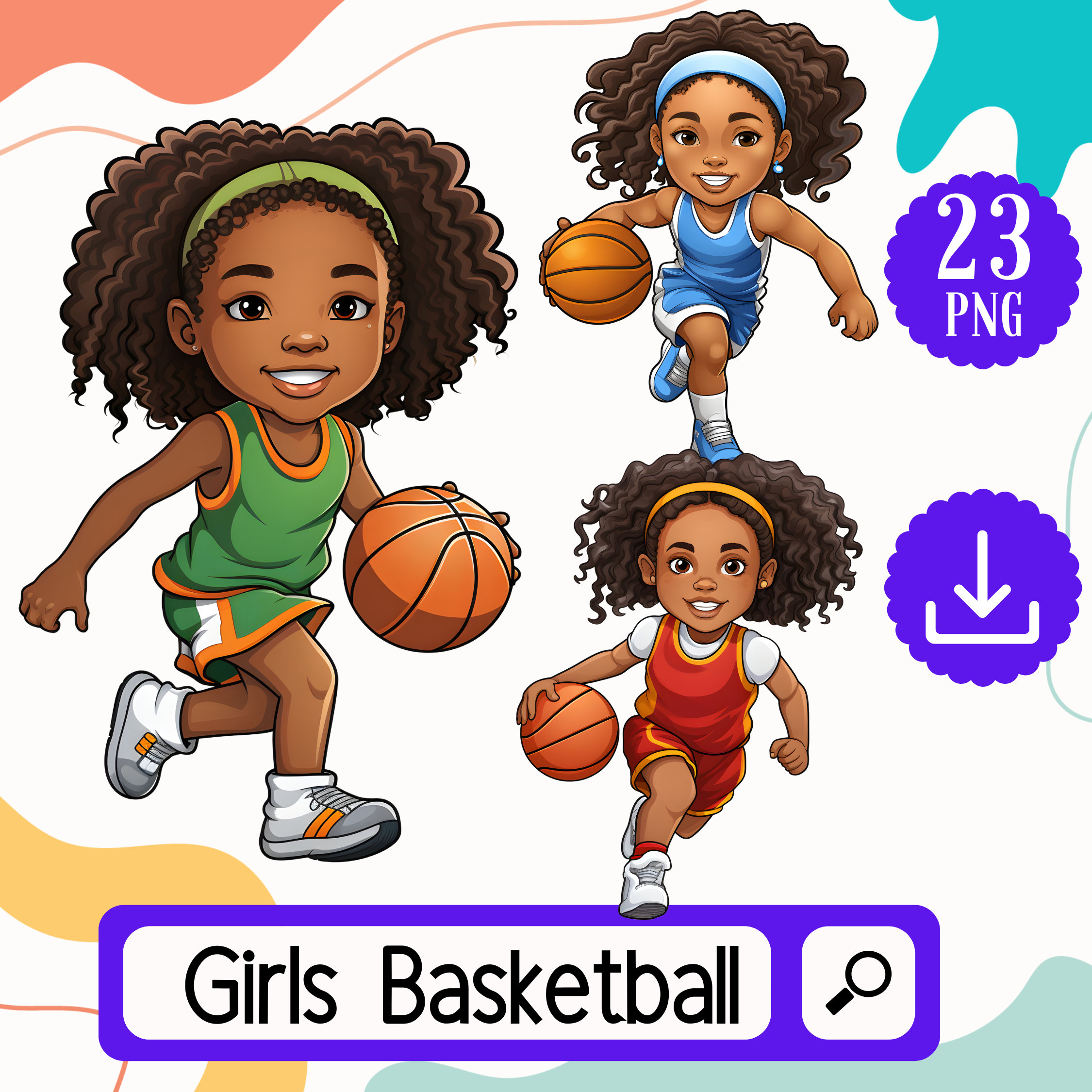 Basketball Player Clipart Girl