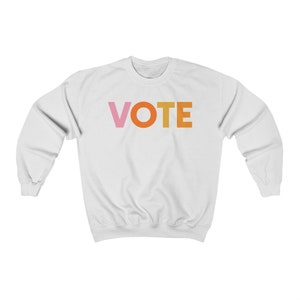 VOTE Unisex Crew Neck Sweatshirt Election Day Patriotic USA Get Out & Vote Voting/Polling Top image 5