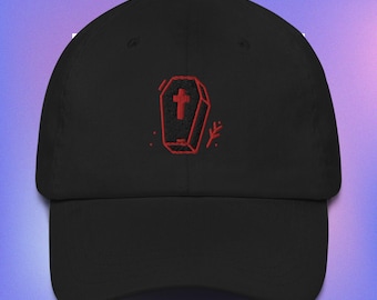 Coffin Dad Hat | Undead Club, Gothic Embroidered Cap
