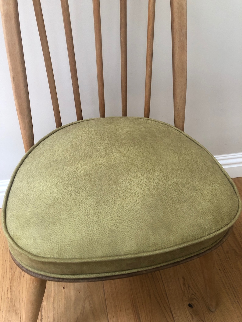 MyHome new seat pads for Ercol dining chairs with straps and press studs Green image 7